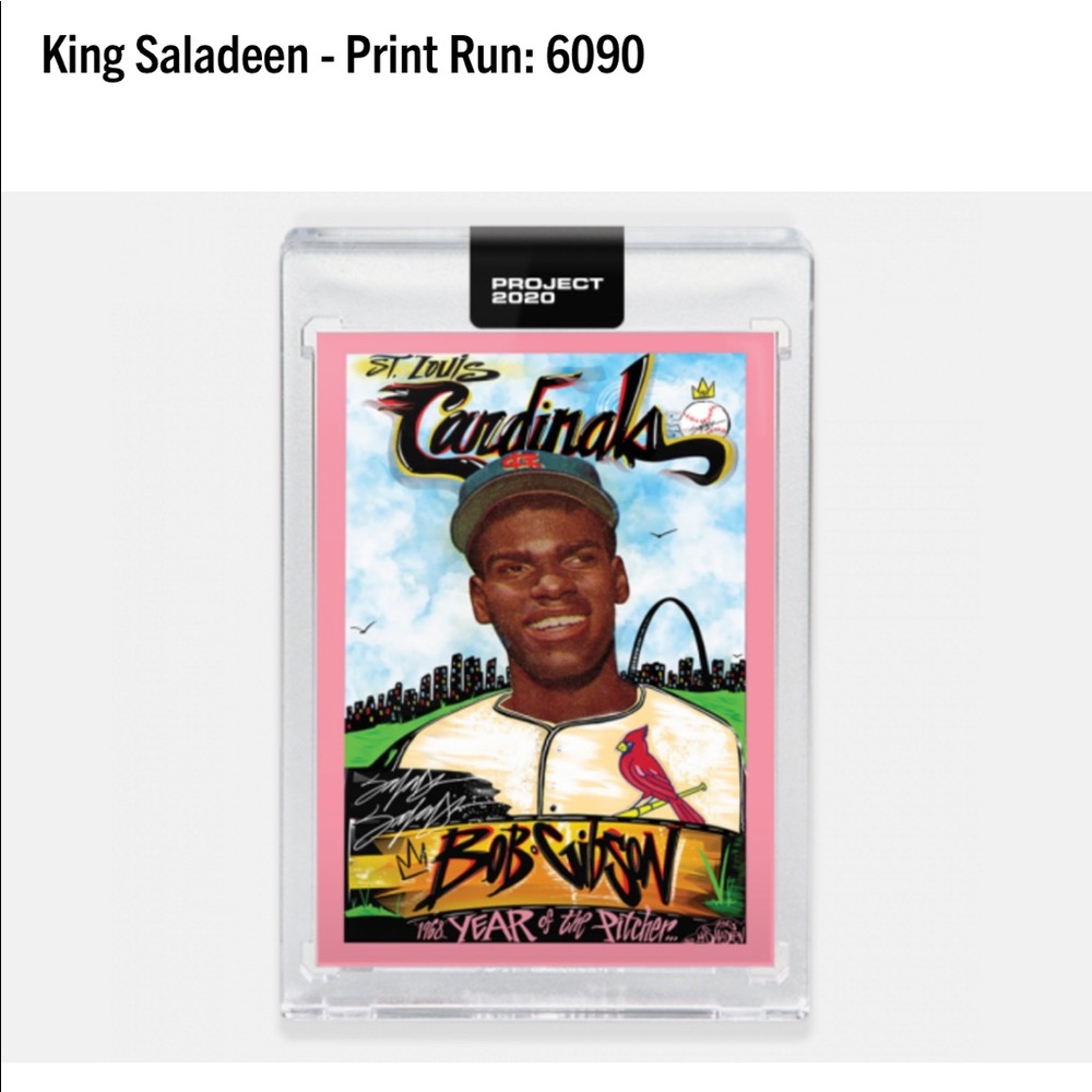 TOPPS PROJECT 2020- BOB GIBSON BY KING SALADEEN